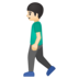 Man Walking: Light Skin Tone