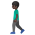 Man Walking: Dark Skin Tone