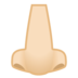 Nose: Light Skin Tone