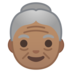 Old Woman: Medium Skin Tone