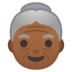 Old Woman: Medium-Dark Skin Tone