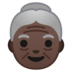 Old Woman: Dark Skin Tone