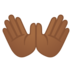 Open Hands: Medium-Dark Skin Tone