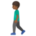 Person Walking: Medium-Dark Skin Tone