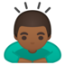 Person Bowing: Medium-Dark Skin Tone