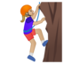Person Climbing: Medium-Light Skin Tone