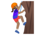 Person Climbing: Medium Skin Tone