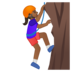 Person Climbing: Medium-Dark Skin Tone