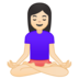 Person in Lotus Position: Light Skin Tone