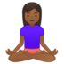 Person in Lotus Position: Medium-Dark Skin Tone