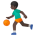 Person Bouncing Ball: Dark Skin Tone