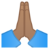 Folded Hands: Medium Skin Tone