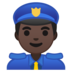 Police Officer: Dark Skin Tone