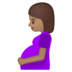 Pregnant Woman: Medium Skin Tone