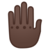 Raised Back of Hand: Dark Skin Tone