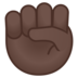 Raised Fist: Dark Skin Tone