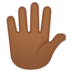 Hand with Fingers Splayed: Medium-Dark Skin Tone