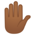 Raised Hand: Medium-Dark Skin Tone