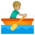 Person Rowing Boat: Medium-Light Skin Tone
