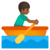 Person Rowing Boat: Medium-Dark Skin Tone