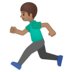 Person Running: Medium Skin Tone
