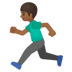 Person Running: Medium-Dark Skin Tone