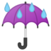 Umbrella with Rain Drops