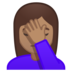 Woman Facepalming: Medium Skin Tone