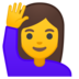 Woman Raising Hand