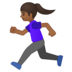 Woman Running: Medium-Dark Skin Tone