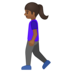 Woman Walking: Medium-Dark Skin Tone
