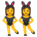 Women with Bunny Ears