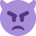 Angry Face with Horns