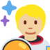 Astronaut: Medium-Light Skin Tone