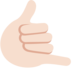 Call Me Hand: Light Skin Tone