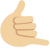 Call Me Hand: Medium-Light Skin Tone