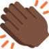 Clapping Hands: Dark Skin Tone