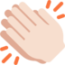 Clapping Hands: Light Skin Tone