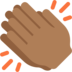 Clapping Hands: Medium-Dark Skin Tone