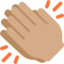 Clapping Hands: Medium Skin Tone