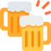 Clinking Beer Mugs