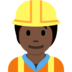 Construction Worker: Dark Skin Tone