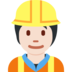 Construction Worker: Light Skin Tone
