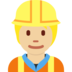 Construction Worker: Medium-Light Skin Tone