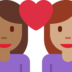 Couple with Heart: Woman, Woman, Medium-Dark Skin Tone, Medium Skin Tone