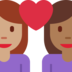 Couple with Heart: Woman, Woman, Medium Skin Tone, Medium-Dark Skin Tone