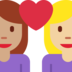 Couple with Heart: Woman, Woman, Medium Skin Tone, Medium-Light Skin Tone