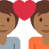 Couple with Heart: Medium-Dark Skin Tone