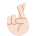 Crossed Fingers: Light Skin Tone