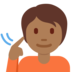 Deaf Person: Medium-Dark Skin Tone